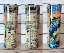 Load image into Gallery viewer, Fishing Knowledge Map &amp; Fish Tumbler w/ Lid &amp; Straw
