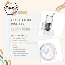 Load image into Gallery viewer, Customizable Love Message Tumbler w/ Lid &amp; Straw
