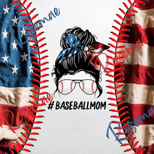 Load image into Gallery viewer, baseball mom tumbler full view
